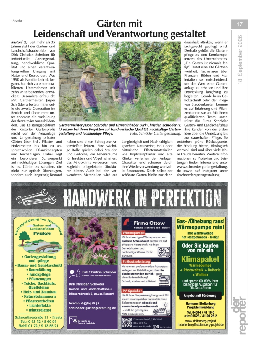 Der Beitrag aus der reporter aus dem September 2026